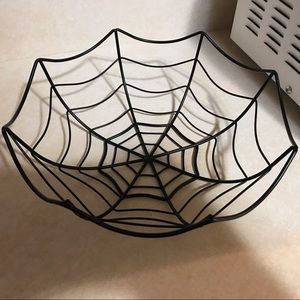 Halloween Spider Web Decor Bowl